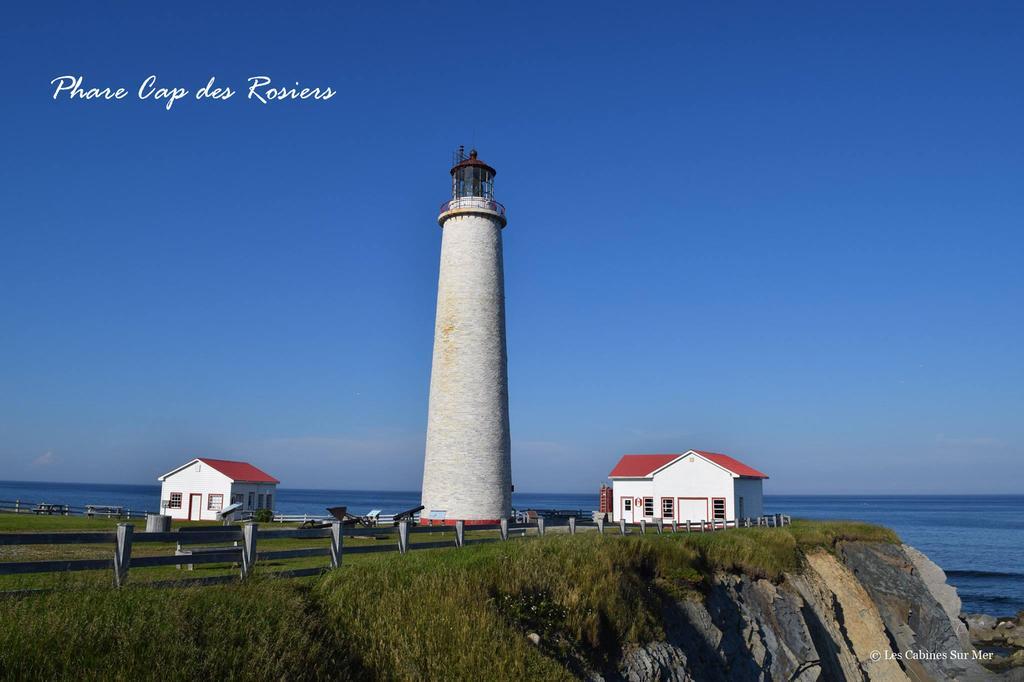 Les Cabines Sur Mer Cap-des-Rosiers ภายนอก รูปภาพ