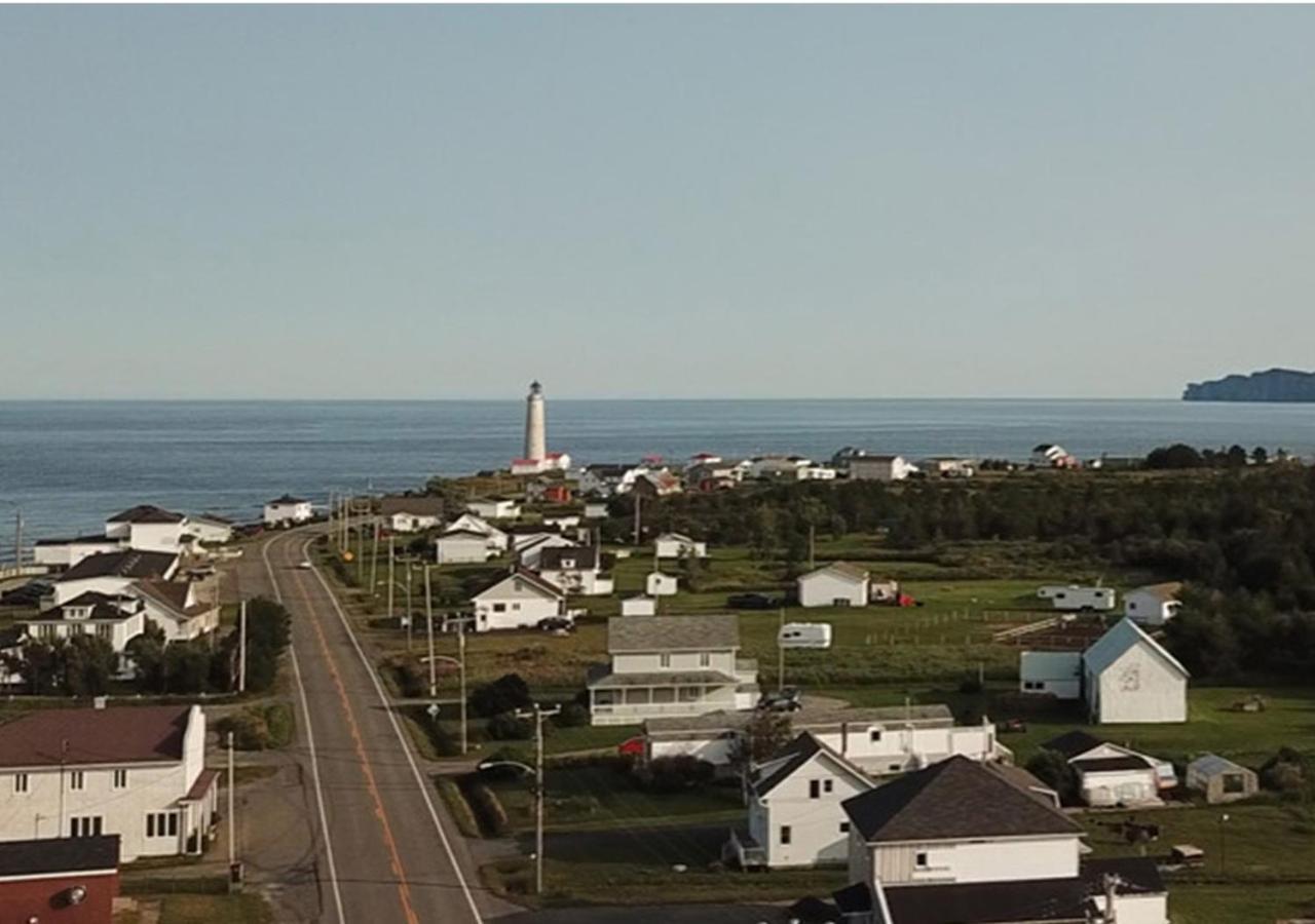 Les Cabines Sur Mer Cap-des-Rosiers ภายนอก รูปภาพ